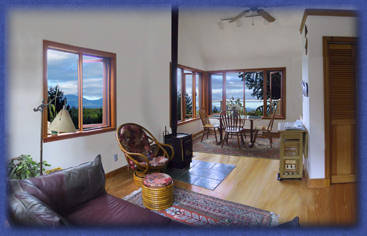 Cufra Cliffs B&B living-dining room